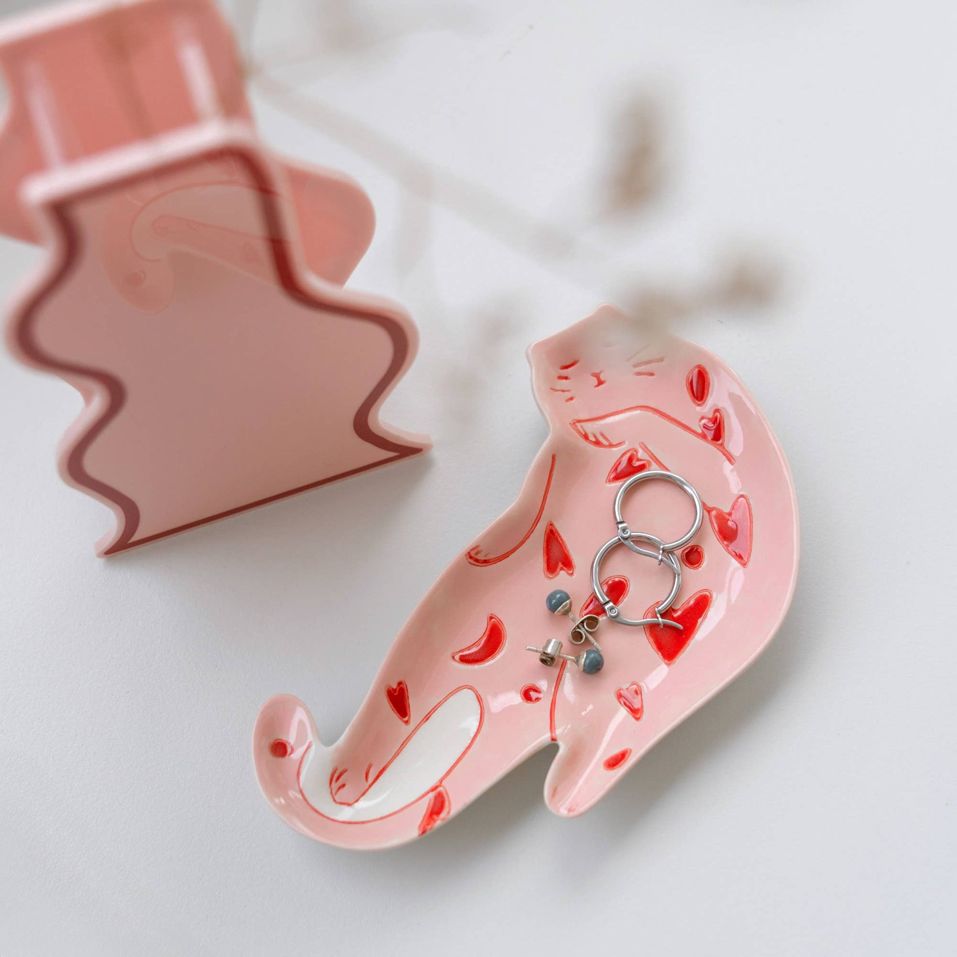 Plateau à Bijoux Chat Endormi Helio Ferretti Vue 2