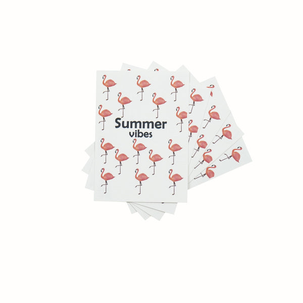 Postal - Papel - Escena de verano - Juego de 5 - A6