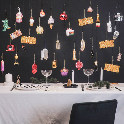 Adorno navideño de dinosaurio T-Rex