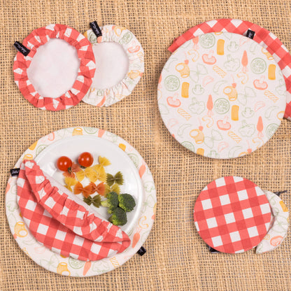 Pack 4 Couvercles de Plats Imprimés Alimentaires Helio Ferretti Vue 4
