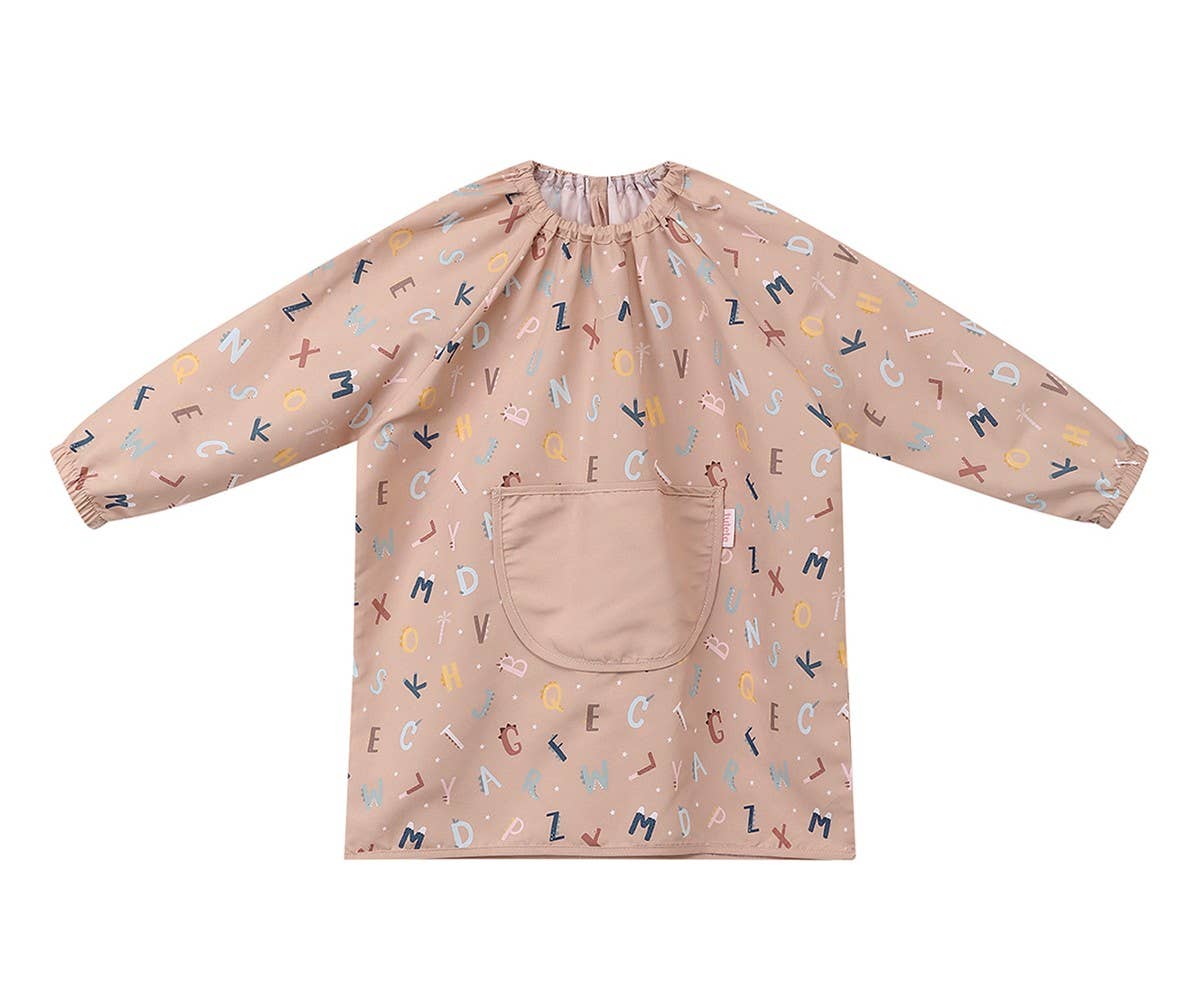 Delantal con bolsillo central y letras divertidas - Talla 3