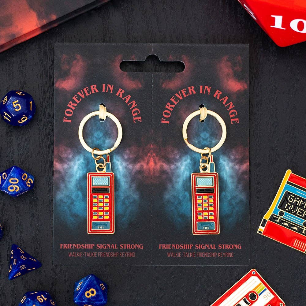 Conjunto de 2 porta-chaves walkie-talkie da amizade