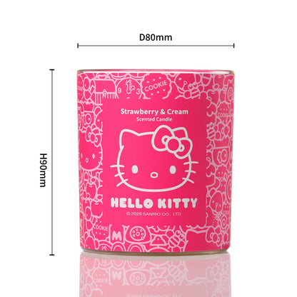 Original Hello Kitty Printed Candle, Strawberry &amp; Cream Scent