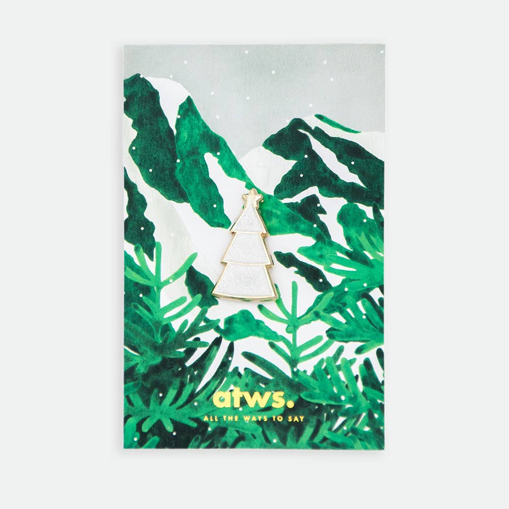 White Christmas Tree - pins