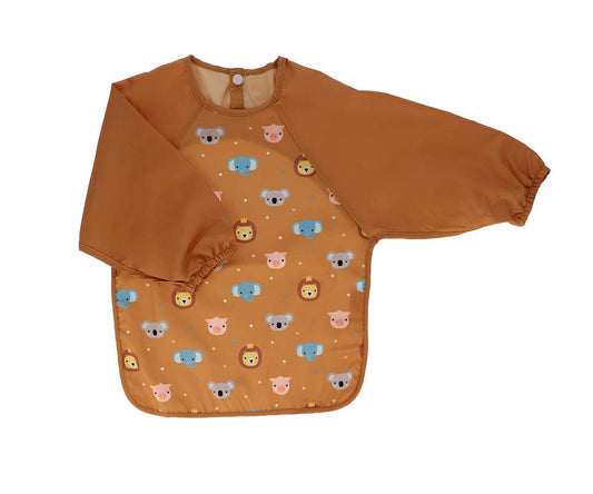 Animal Friends Bib with Sleeves