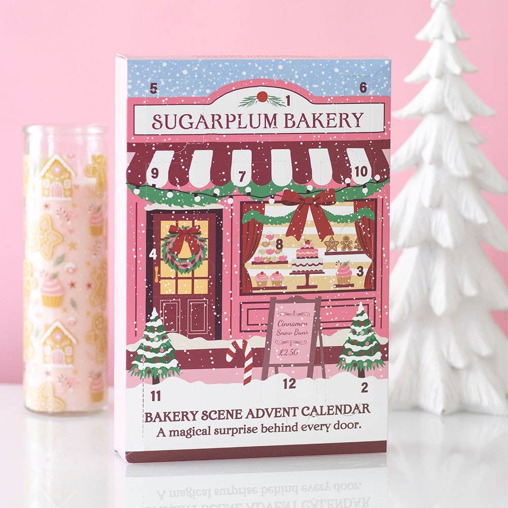 Calendrier de l'Avent de Noël de 12 jours — Scène de la boulangerie Sugarplum