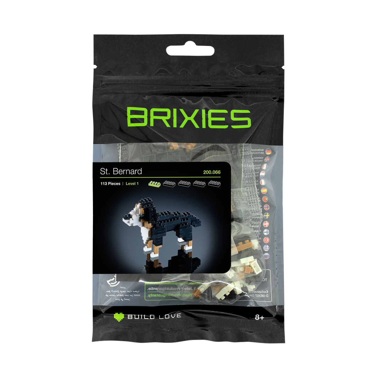 Kit de Construction BRIXIES Saint-Bernard – 113 Pièces – Réf. 200.066
