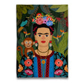 Pano de loiça Frida Kahlo e Macaco