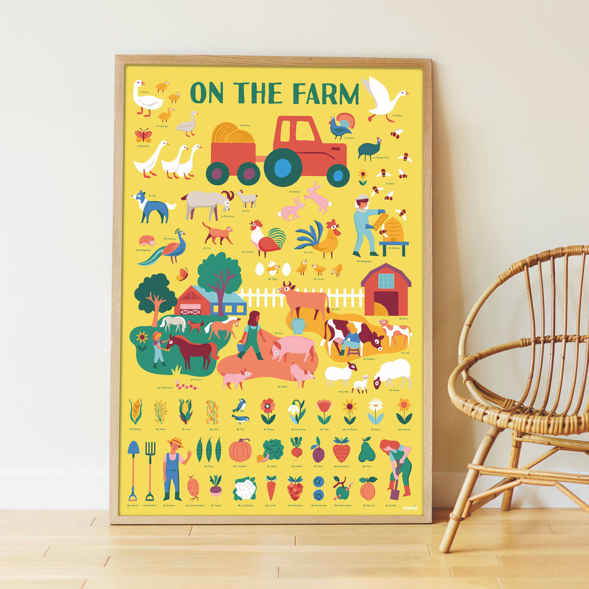 Ferme - Poster en stickers  - Discovery 3+