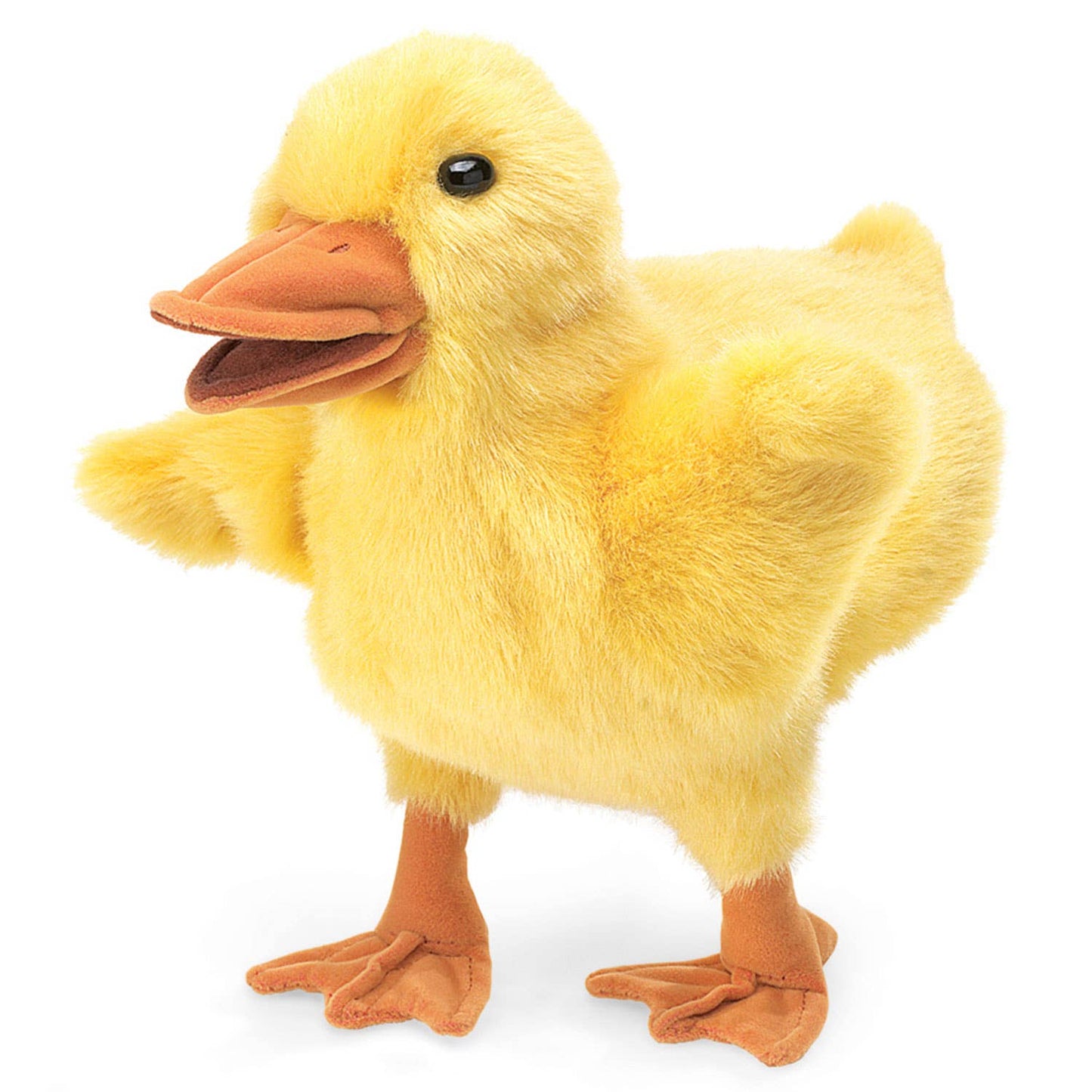 Marioneta de mano de pato amarillo