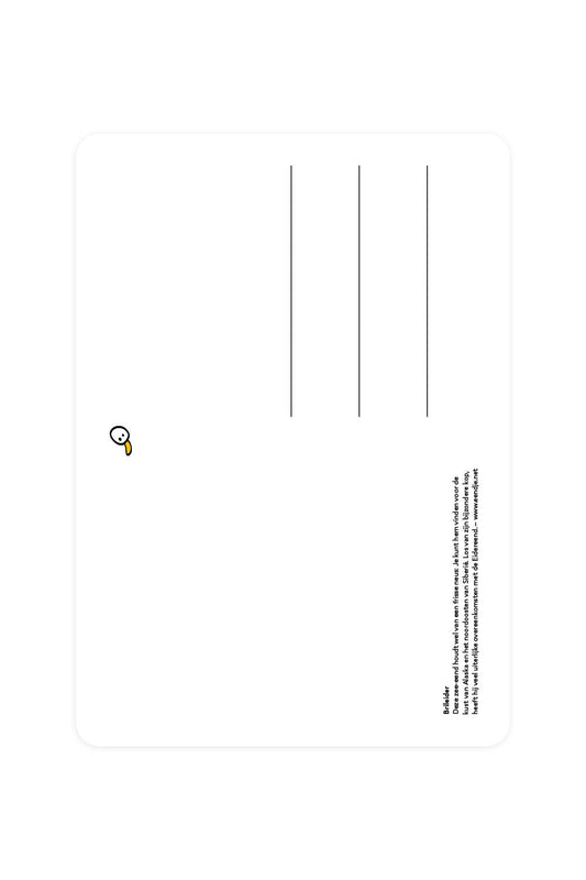 Postcard with Eyeglass Leader