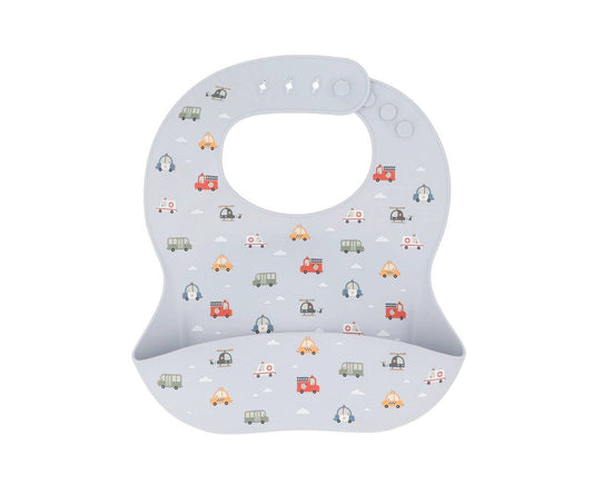 Cars silicone bib