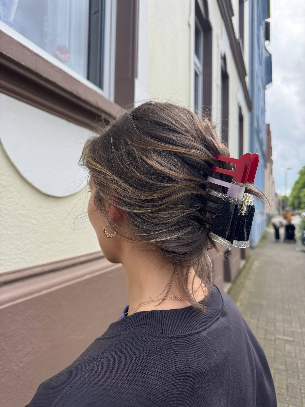 Pince à Cheveux Rouge à Lèvres