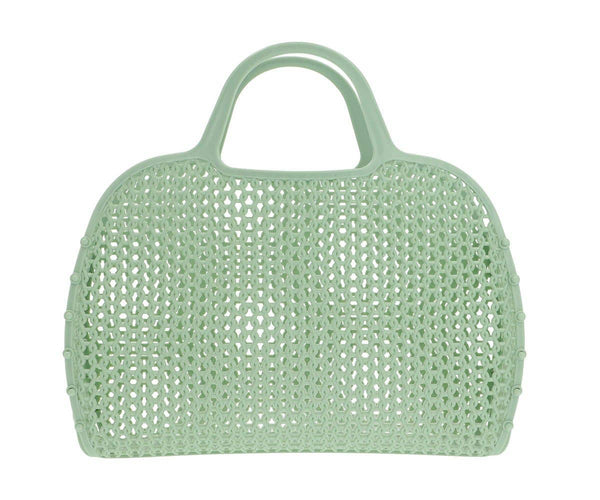 Bolsa vintage retro verde sálvia