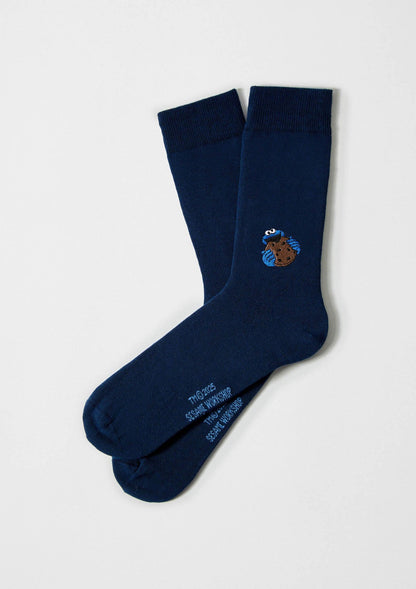 BeSesameStreet Cookie Monster Embroidered Azul
