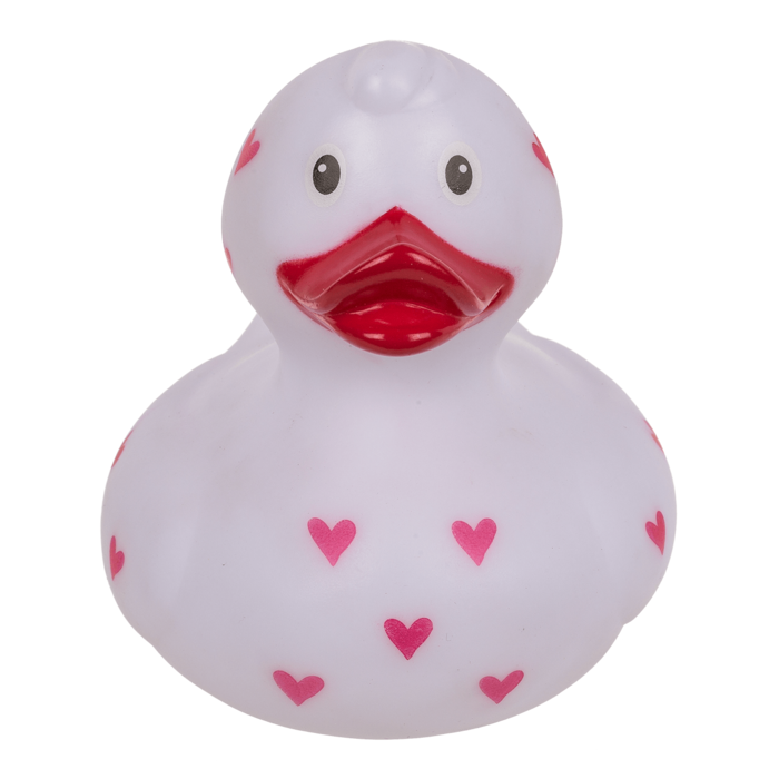 Canard amoureux coeur de bain Out of the Blue