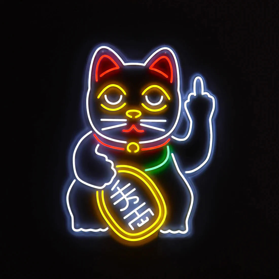 Gato de la suerte Wall Neon - Cattitude