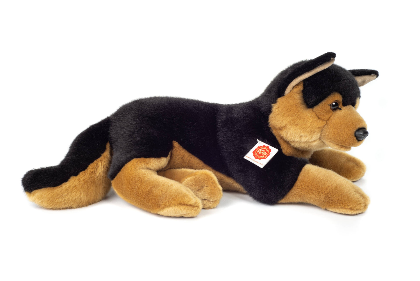 Peluche Chien berger allemand couché