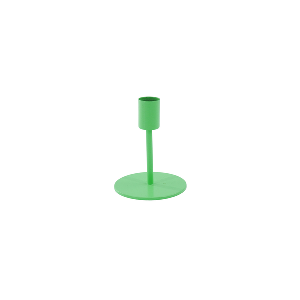 Bougeoir - Basique - Métal - Vert Néon - 8x8x10cm