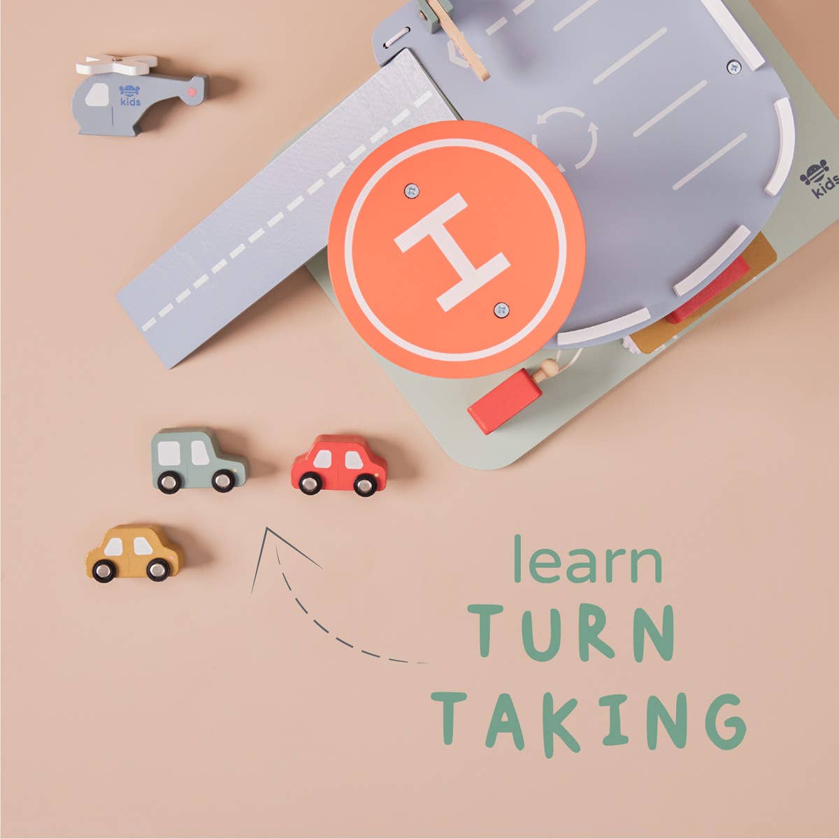 Jeu Jouet de Garage pour Enfants en Bois