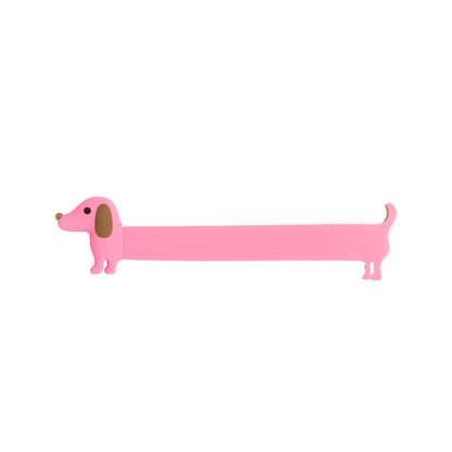 Marque-page Teckel rose