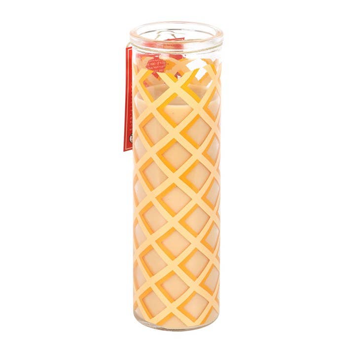 Vela perfumada con gofre de caramelo