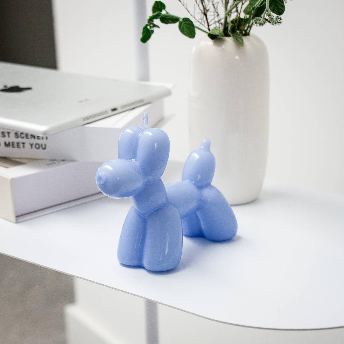 Bougie Chien Ballon Bleu