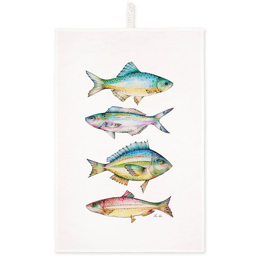 Paño de cocina – Cuatro peces de colores