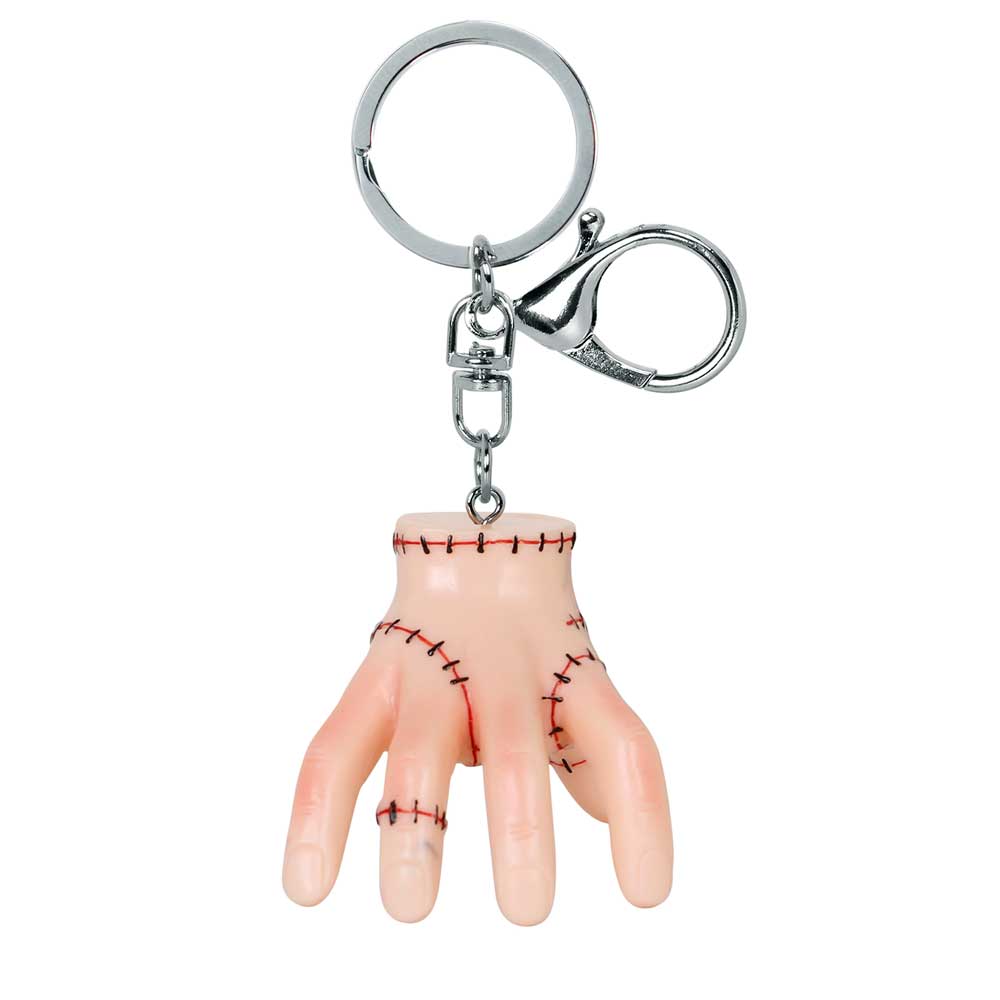 Wednesday Icon 3D Thing Icon Keychain, Ecru