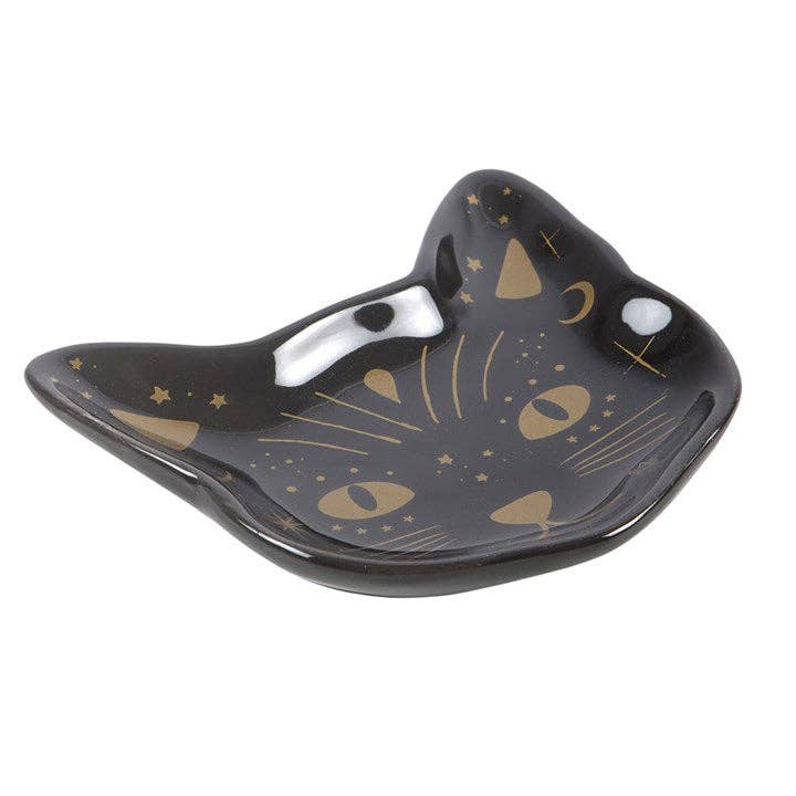 Coupelle tête de chat noir