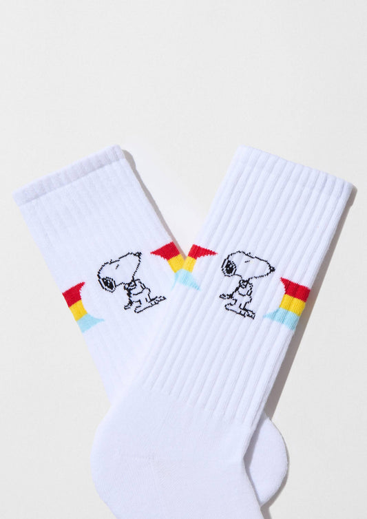 Calcetines BeSnoopy Rainbow Street 100 % algodón orgánico: blancos / talla 36/40