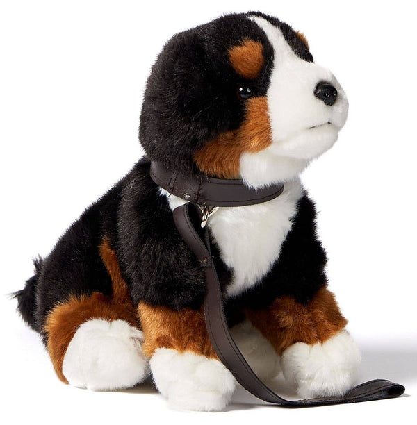 Bouvier bernois (en laisse) avec voix - peluche Uni Toys