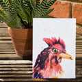 Postal Aquarelle Poule