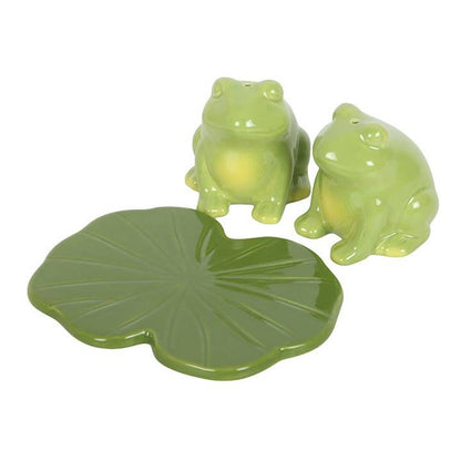 Sel et poivre Grenouille sur Nénuphar