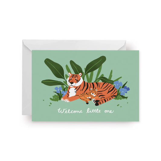 Tigers Greeting Card - Welcome little one