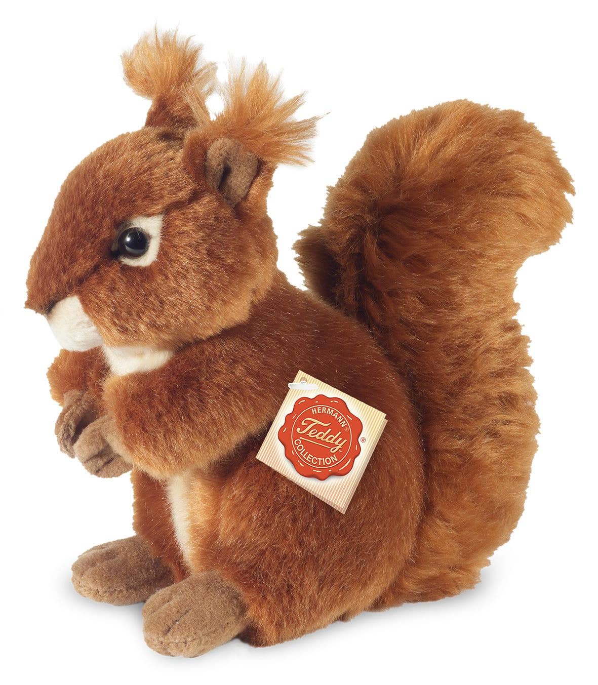 Brinquedo de peluche de esquilo vermelho