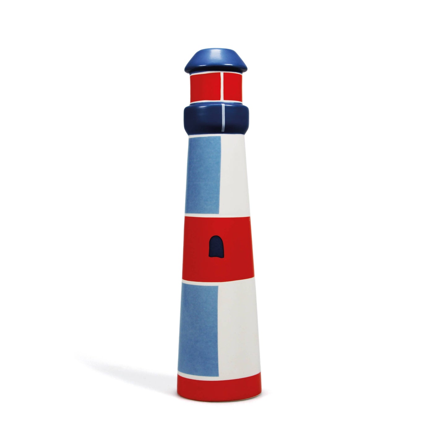 Coastal Sea ceramic lighthouse-shaped vase