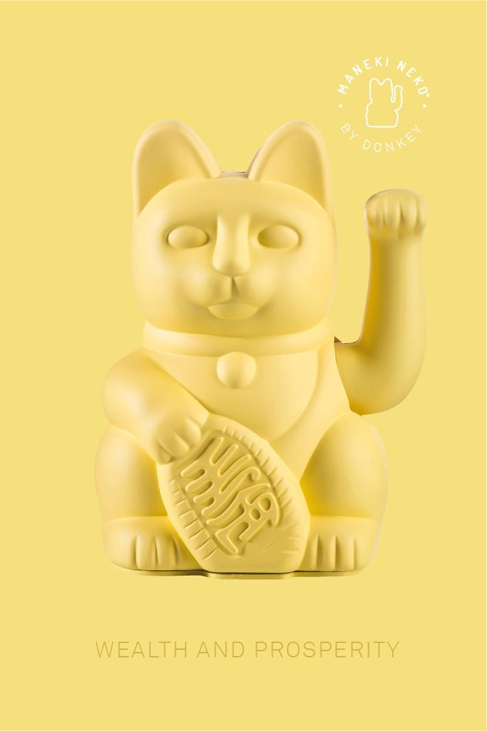 Chat Chanceux Jaune
