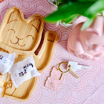 Chat Chanceux Rose