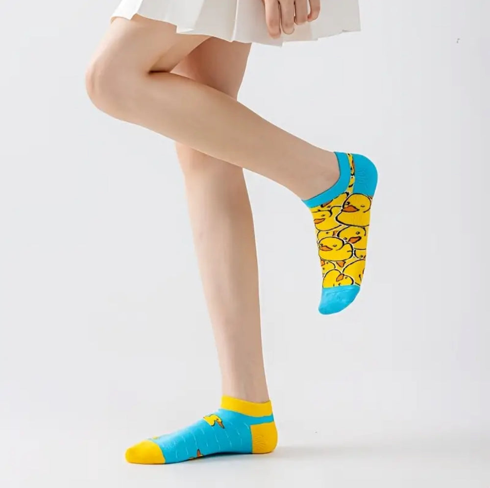 Calzini corti spaiati Duck