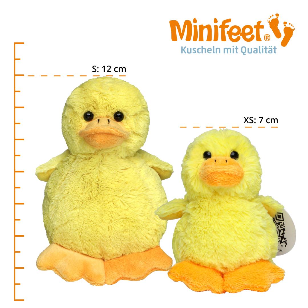 Peluche a forma di anatra gialla