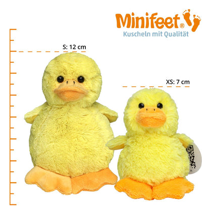 Peluche a forma di anatra gialla