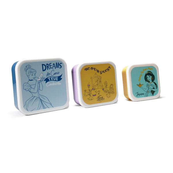 Set of 3 Disney Princess snack boxes