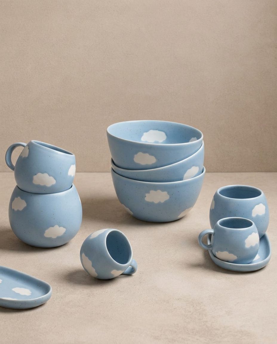 Cloud Mug moyen 220ml Chien Maman Blanc