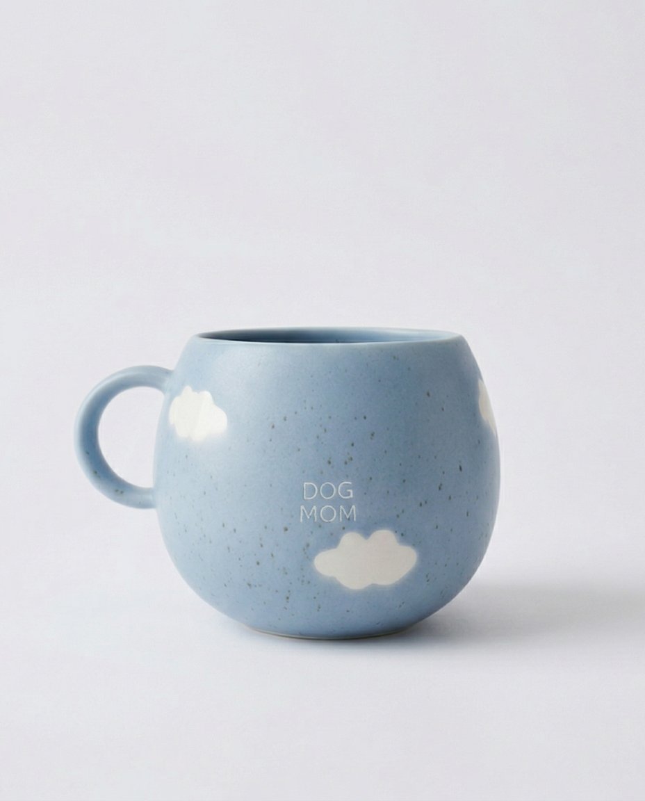 Cloud Mug 500ml Dog Mom White