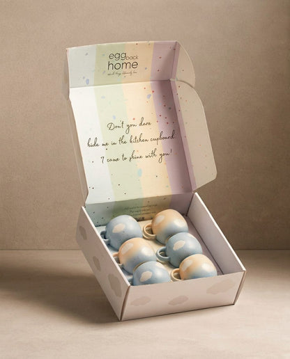 Cloud  Mug 90ml 6 Pieces Set Gift Collection