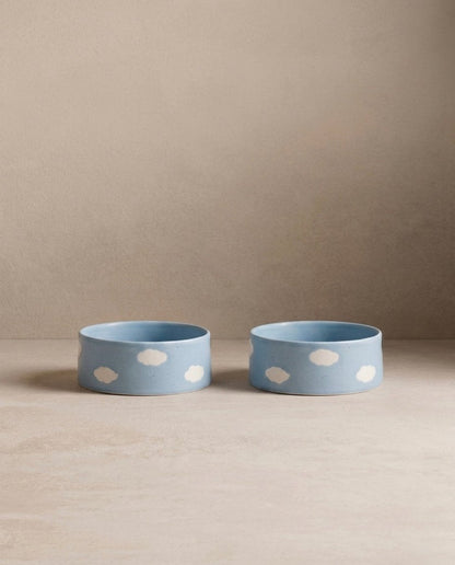 Cloud Pet Bowl 14cm 2 Pieces Set