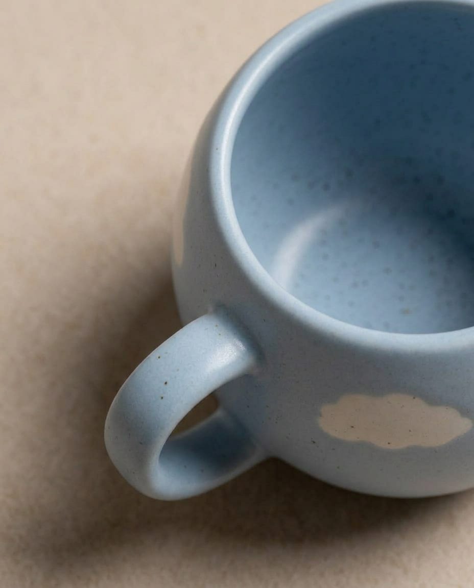 Cloud Set 2 Espresso Mug + 2 Mini Tray