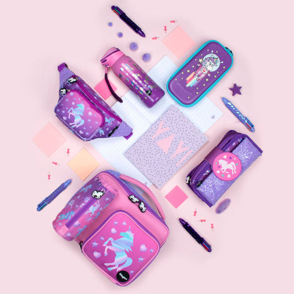 Trousse scolaire avec patch en silicone – licorne Ombre for | Fringoo