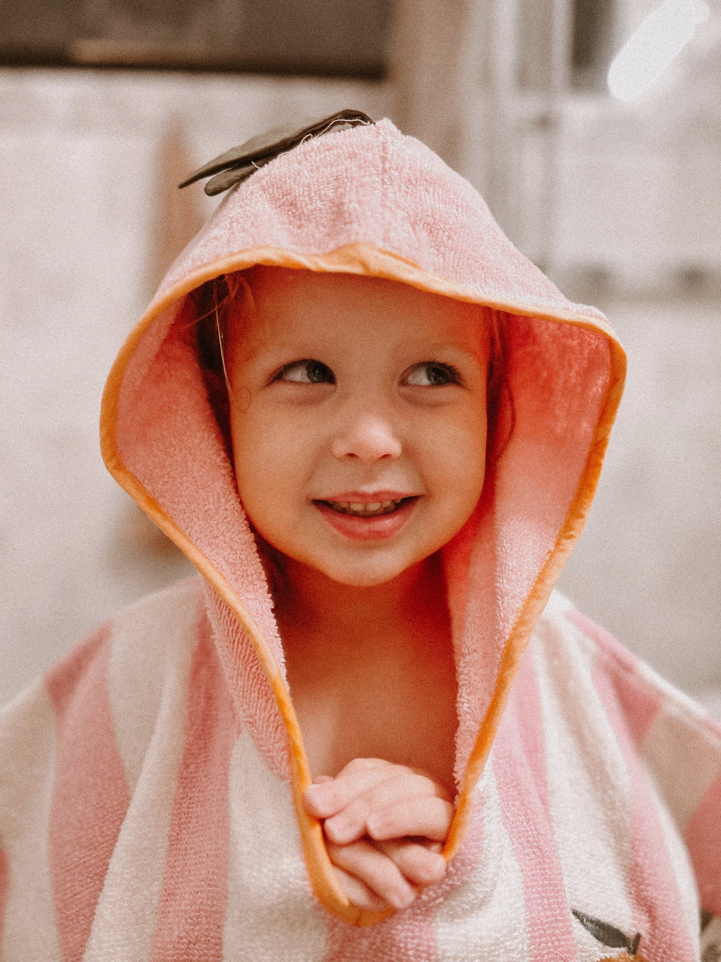 Poncho à capuche Mandy Mandarin